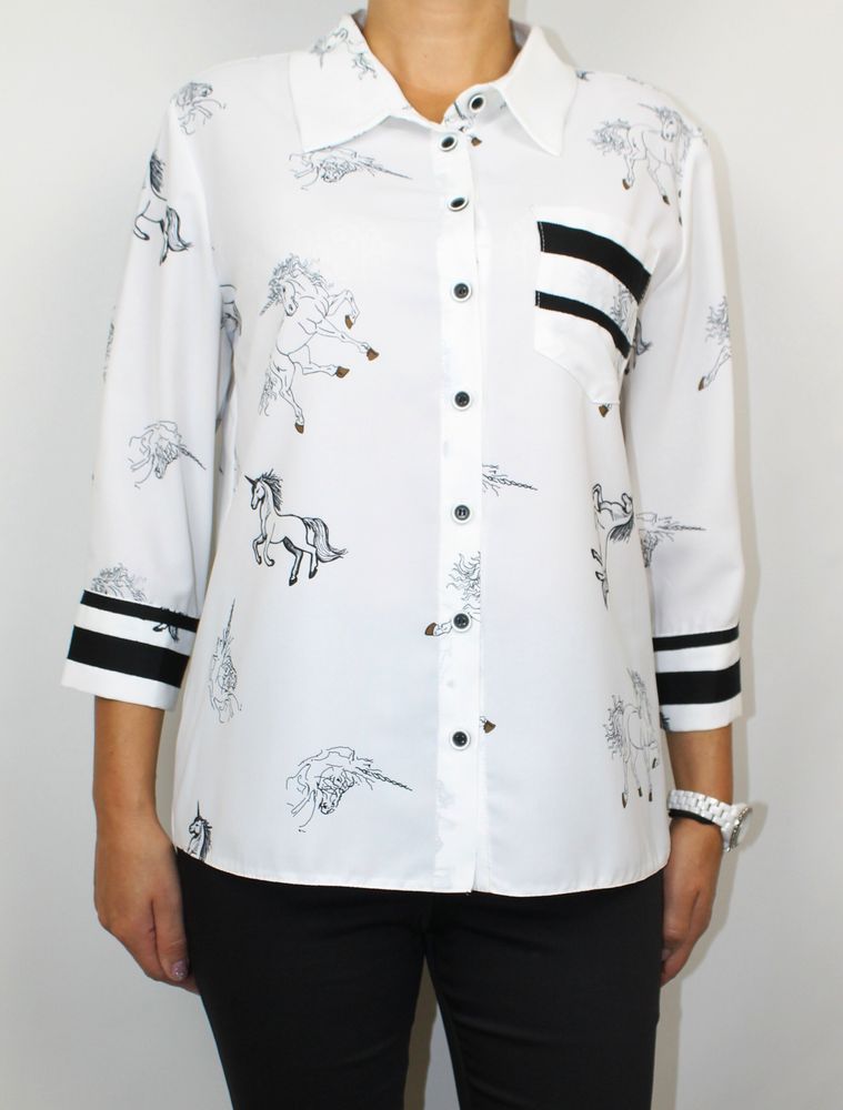 Блуза MAC Білий колір (MC4230)