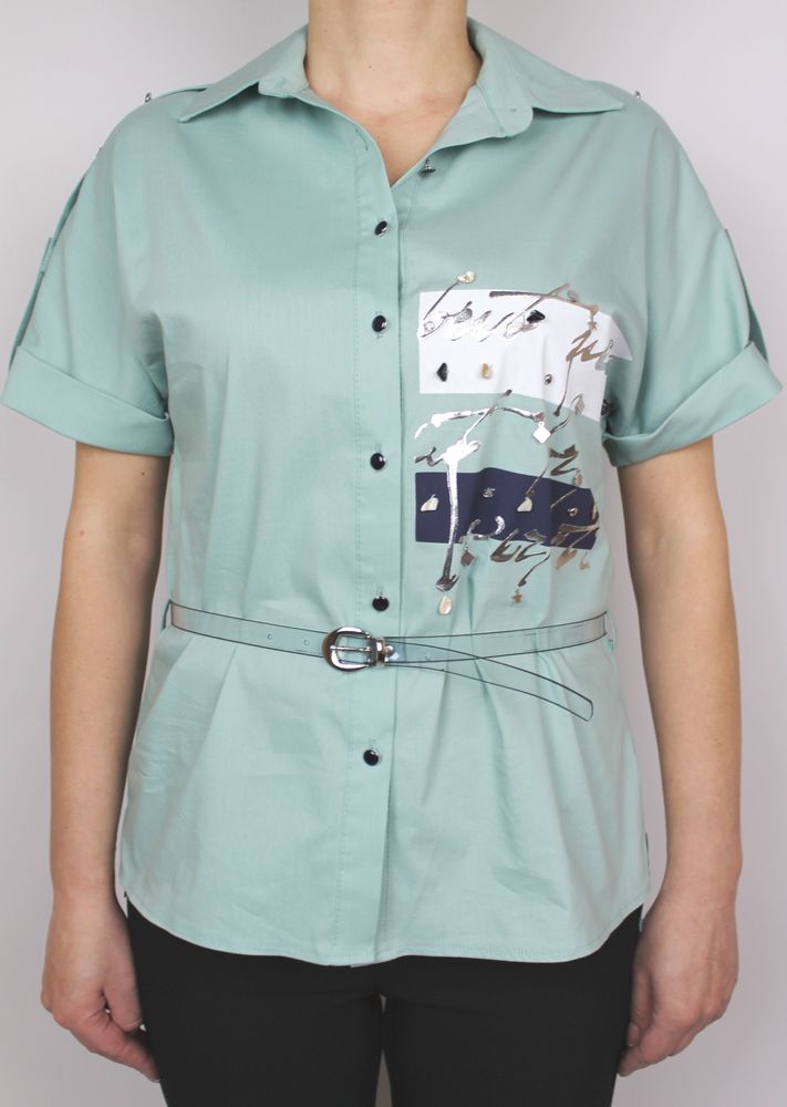 Блуза Phardi Оливковий колір (931551451G-42)