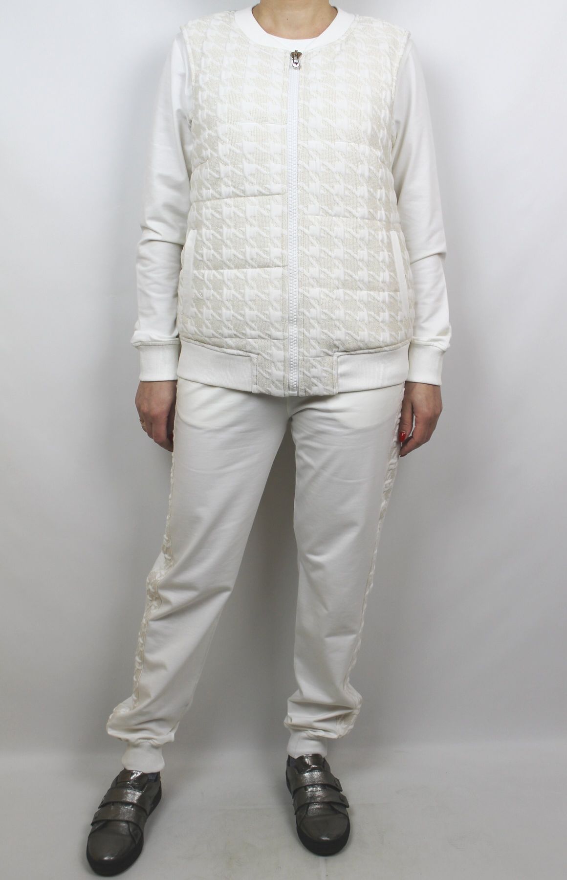 Женский костюм Sogo Tracksuit White sg9562 63