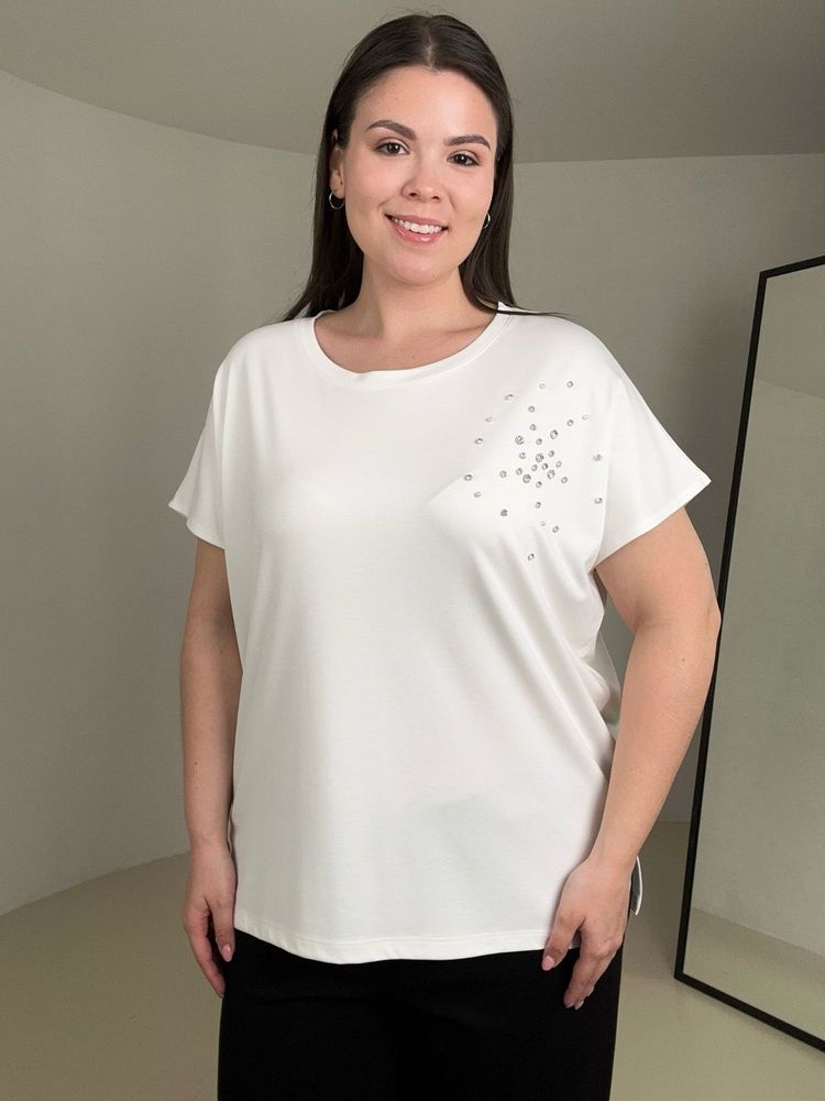 Футболка Destello Молочний колір (DST8889Ml-L) Футболка Destello Молочний колір (DST8889Ml-L)
