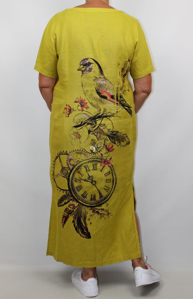 Сукня Annavero Гірчичний колір (AV9238)