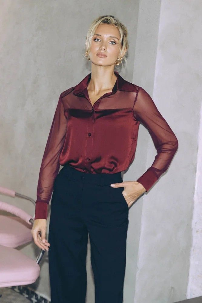 Блуза Seventeen Бордовий колір (St2224Br-L-XL) Блуза Seventeen Бордовий колір (St2224Br-L-XL)