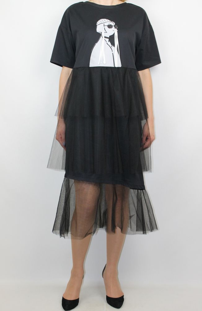 Сукня Verda Чорний колір (VD20SDRE329)