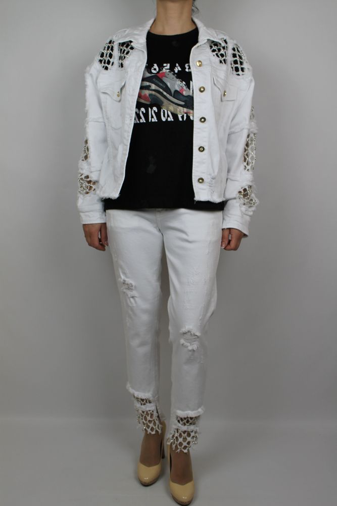 Джинсова куртка Dishe Jeans Білий колір (DJ5073103-XL)
