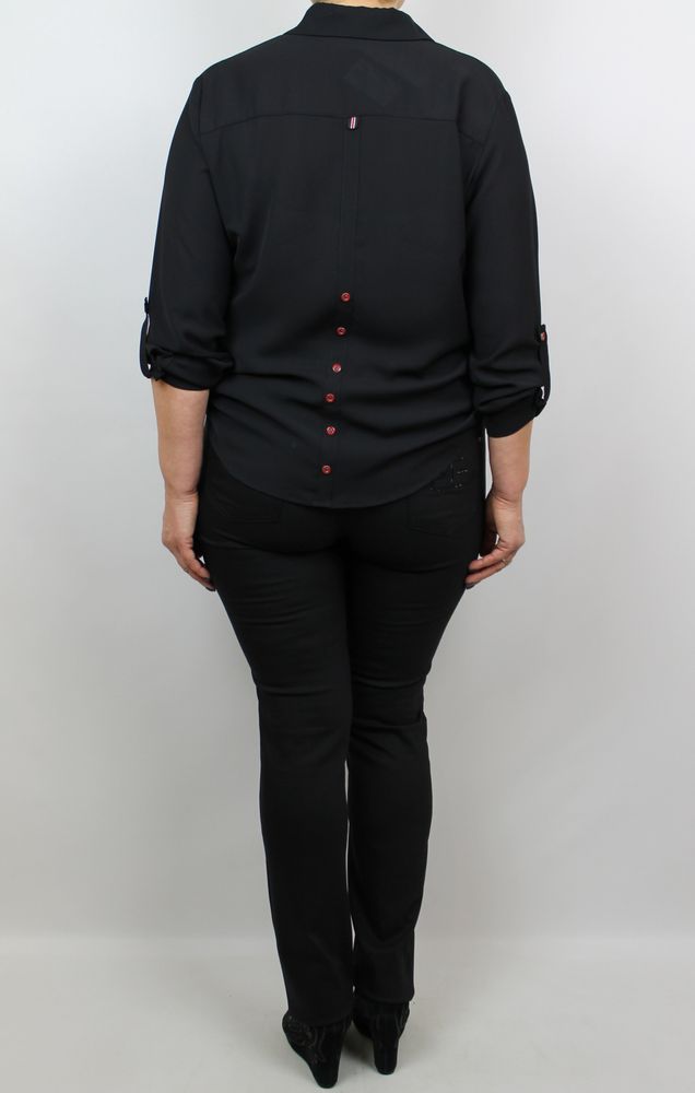 Блуза Perzoni Чорний цвет (PZ4371-42)