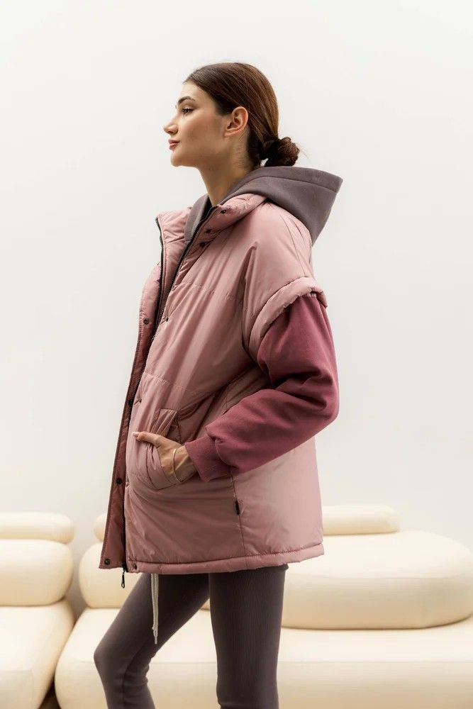Міжсезонна куртка Seventeen Рожевй колір (St2088Pk)
