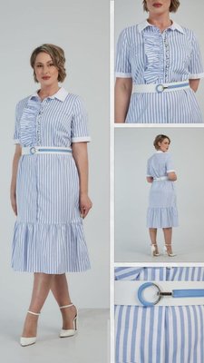 Платье DZYN Біло-синій цвет (DZ9615B-48)